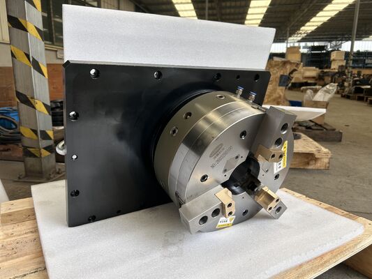 Aanpasbare hoge precisie 150 r/min Drie-kaak pneumatische draaischak voor CNC-draaien