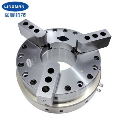 LINGMAN G400CHP-180 Front-mounted Pneumatic Power Chuck met 448 mm buitendiameter en 21,8 mm diameter slagkracht